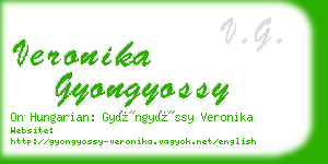 veronika gyongyossy business card